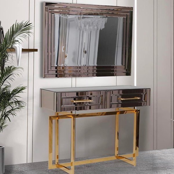 Diva Console and Mirror set